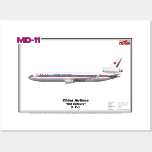 McDonnell Douglas MD-11 - China Airlines "Old Colours" (Art Print) Posters and Art